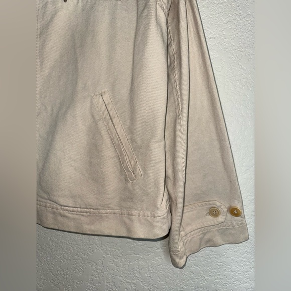 JOHNNY WAS COLLECTION Workman Denim Tencel Cotton Collard Zip Up Jacket VINTAGE - Picture 4 of 14